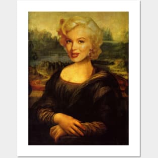 Mona Lisa by Leonardo Da Vinci and Marylin Monroe Posters and Art